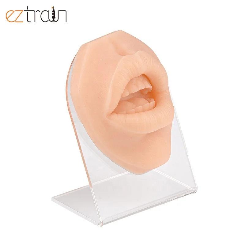 Human Silicon Body Parts Piercing Tattoo Practice Display Ear Nose Lip Navel Piercing Model