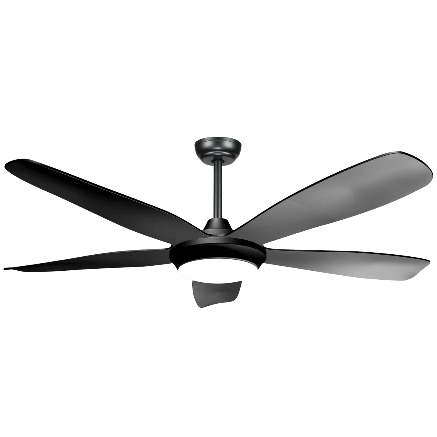 Домашний энергосберегающий дизайнерский потолочный вентилятор ABS с лопастями и дистанционным управлением со светодиодной подсветкой