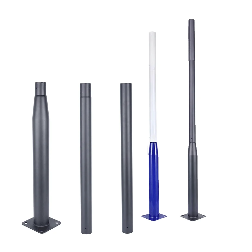 Q235 High Quality Steel Pipe 20Ft Solar Street Light Pole Galvanized 3M 6M 8 Meter Garden Lighting For Outdoor In Smart Cities
