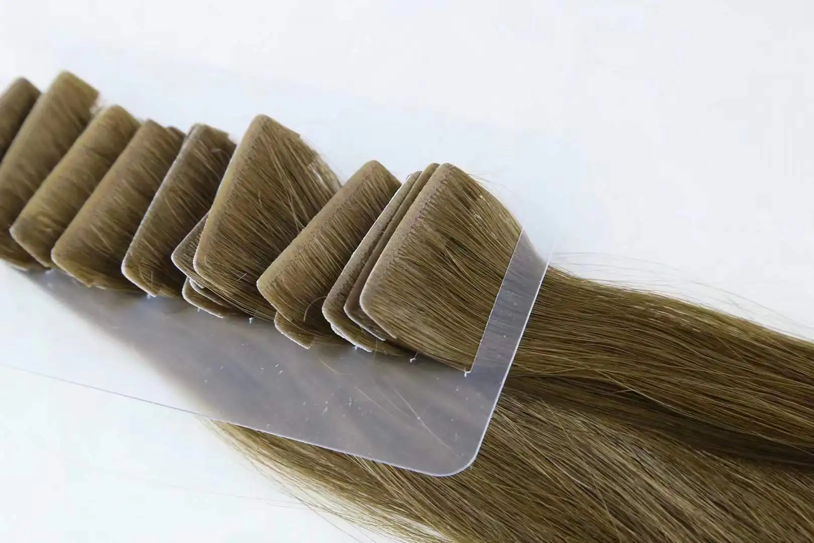 Top Quality Virgin Hair 100 Remy Human Double Drawn Tape Hair Extensions  Pu Skin Weft With Micro Clip In Hair Extension