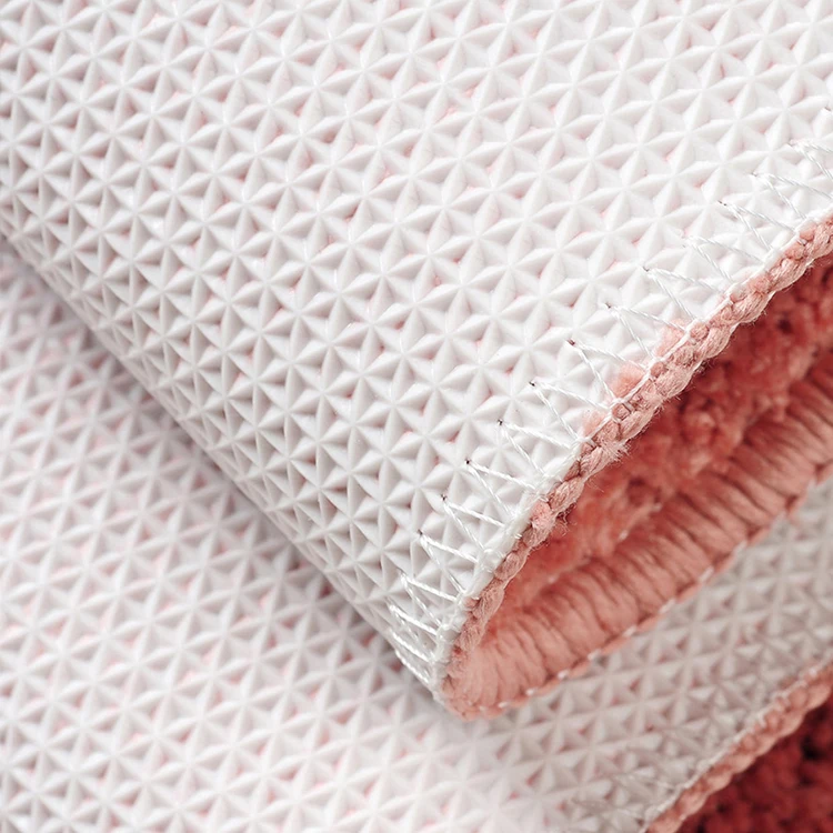 Custom Quick Dry Anti Slip Microfiber Super Soft Plush Bath Mat