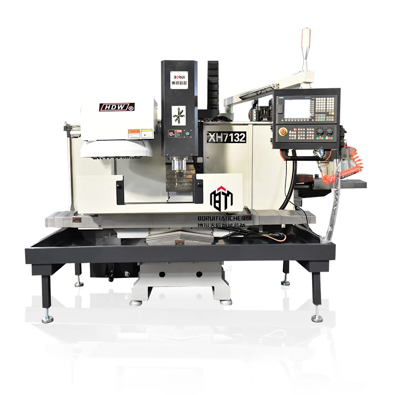 XK7136 3 Axis Automatic Tool Changer Aluminum Metal CNC Vertical Milling Machine