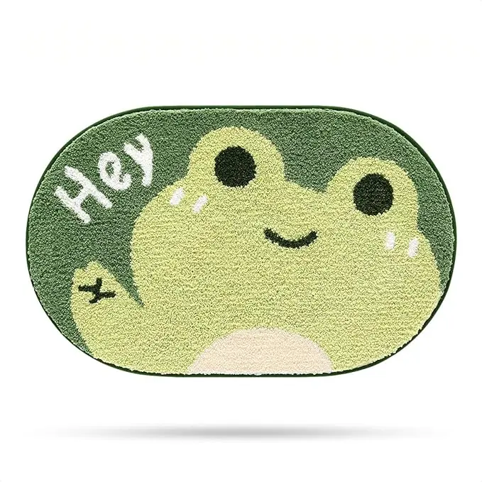 Animal Bathroom Rug Mat Soft Absorbent Bath Rug, Non-Slip Comfortable Bath Mat for Tub, Shower, Bath Room, Machine Wash Dry