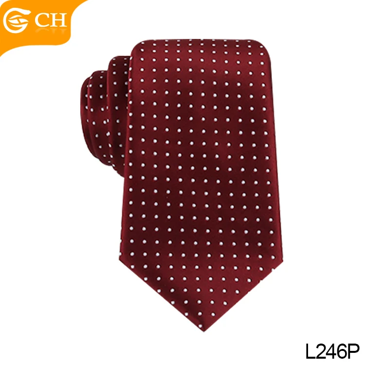 Professional Manufacturer Various Design Corbatas Yarn Dye Dot Pattern Woven Tie Wholesale Colorful Pink Polyester Ties For Men