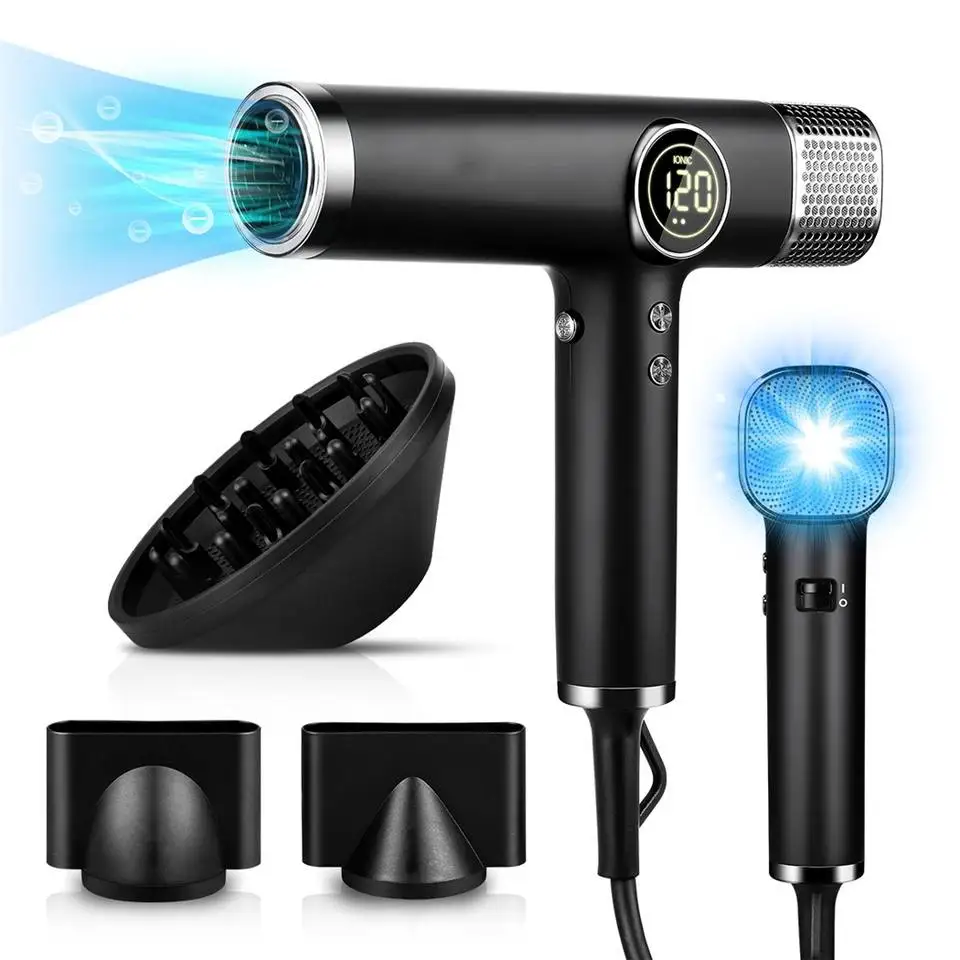 5 in 1 High Speed Hair Dryer 1800w Professional Dryers Blower Drying Multi Styler Brush With Automatic Air Curling