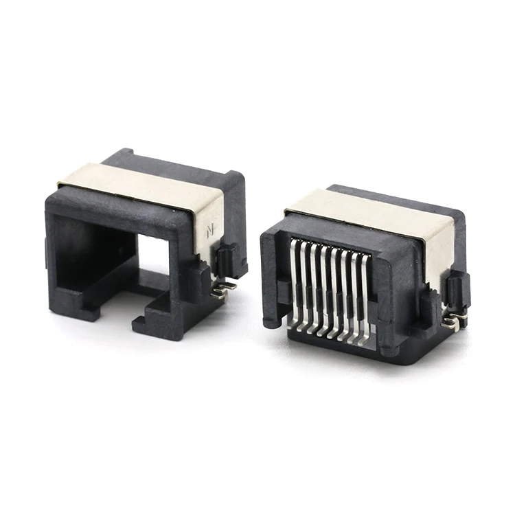 RJ45 Modular Mid Mount 8.6MM SMT Type RJ-45 8P8C Female Socket Connector