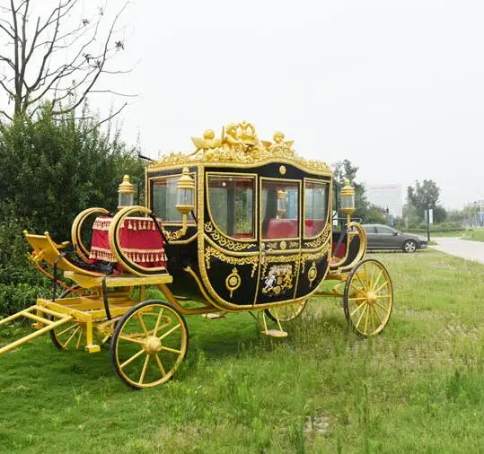 OEM Royal Horse Carriage for Sale Electric Wedding Europe Horse Carriages Carts Tourist Sightseeing Carriage