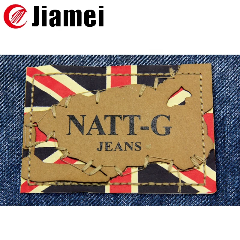 
Wholesale Cheap Price Custom Embossed Jeans Leather Label and leather Tags for Clothing 