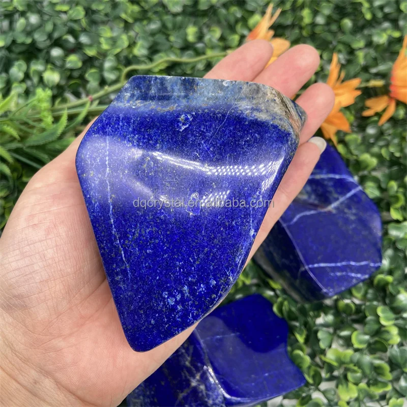 Natural crystal crafts lapis lazuli stones crystals healing stones lapis lazuli big free form stones for home decor
