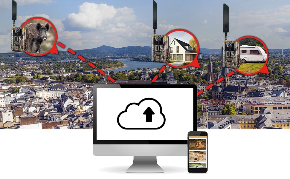 New 4G APP+SMTP  Hunting Camera 4G Live Video 256GB  Wireless IP65 Waterproof Wildlife Trail Camera HC-900Ultra