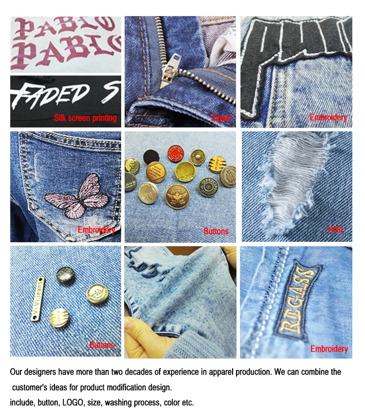 Wholesale White High Waist Jeans Stretch Slim-Fit Ripped jeans women Fashion Casual Pure Cotton Stylish Skinny Jeans women