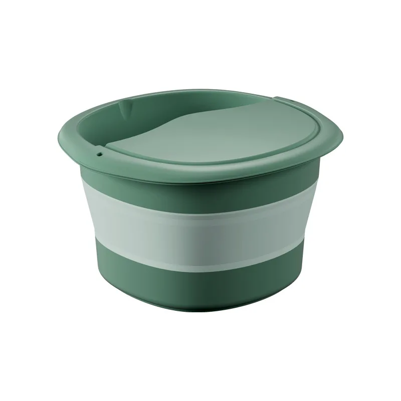 LLX542 Portable Folding Travel Foldable Foot Spa Pedicure Buckets Hot Water Tub Massage Bath Soak Foot Bucket
