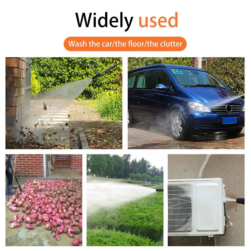 NEOBRISKEN 2000w High Pressure Car Washer Self-priming Automatic Car Washing Machine Portable Brush Car High-pressure Water Gun