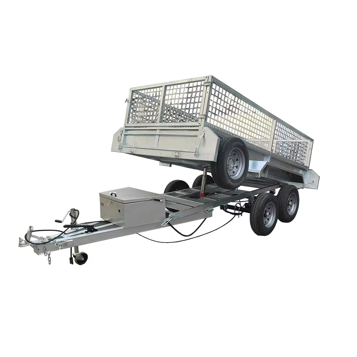 Factory price truck trailers 6x4 7x5 customized hot dipped galvanized  farm cage trailer