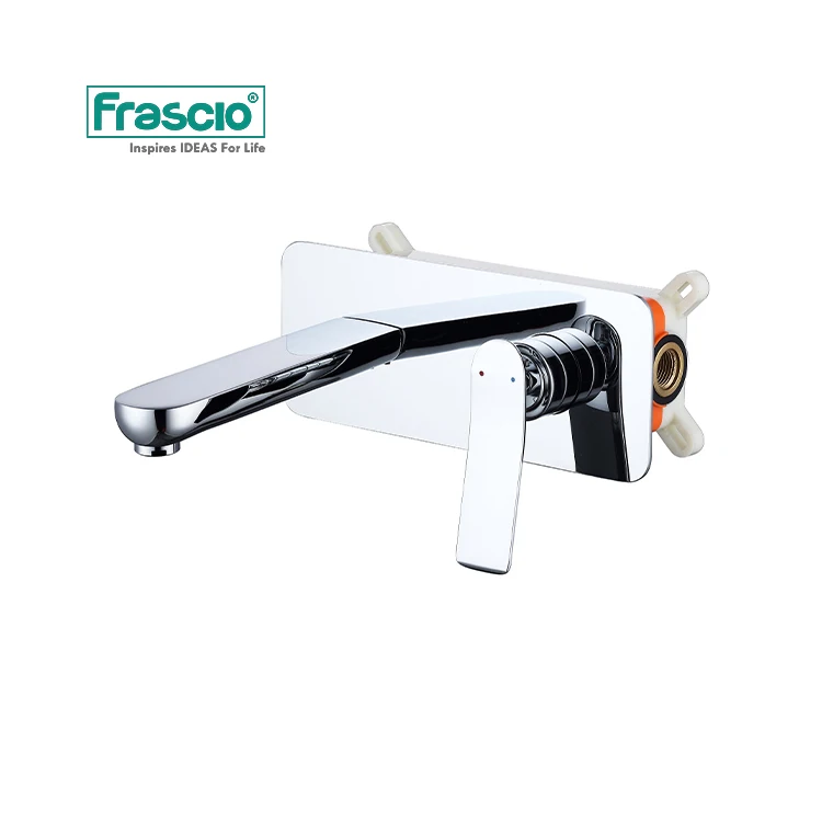 Frascio Concealed Health Faucet For Toilet Brass And Zinc In Chrome Single Handle Tap Commercial Faucet Wall Mounted Mixer