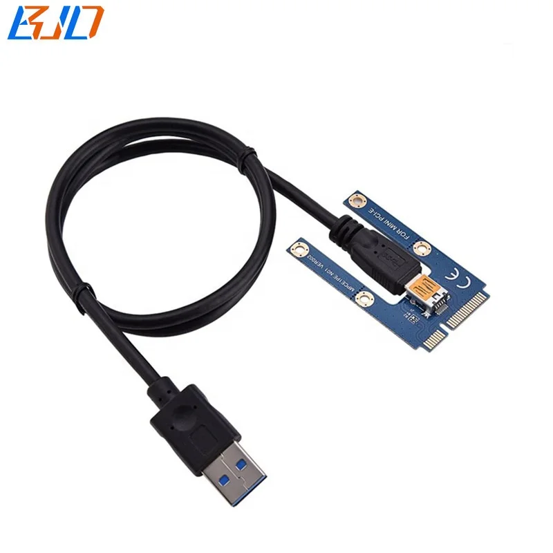 Переходник PCI-E 16X на X1 Mini PCIe MPCIe GPU для видеокарты 0 6 м USB-кабель в