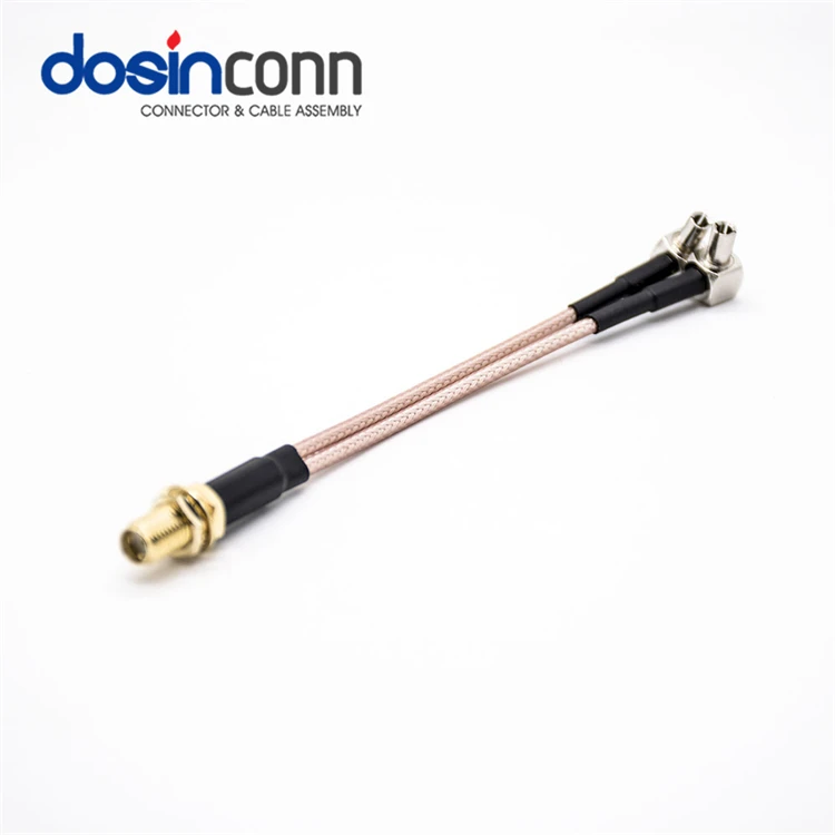 Crc9 TS9 SMA Female 2Male Antenna Cable