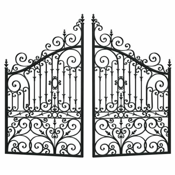 Main latest double door  iron gate picture designs wood steel garden driveway entrance gate