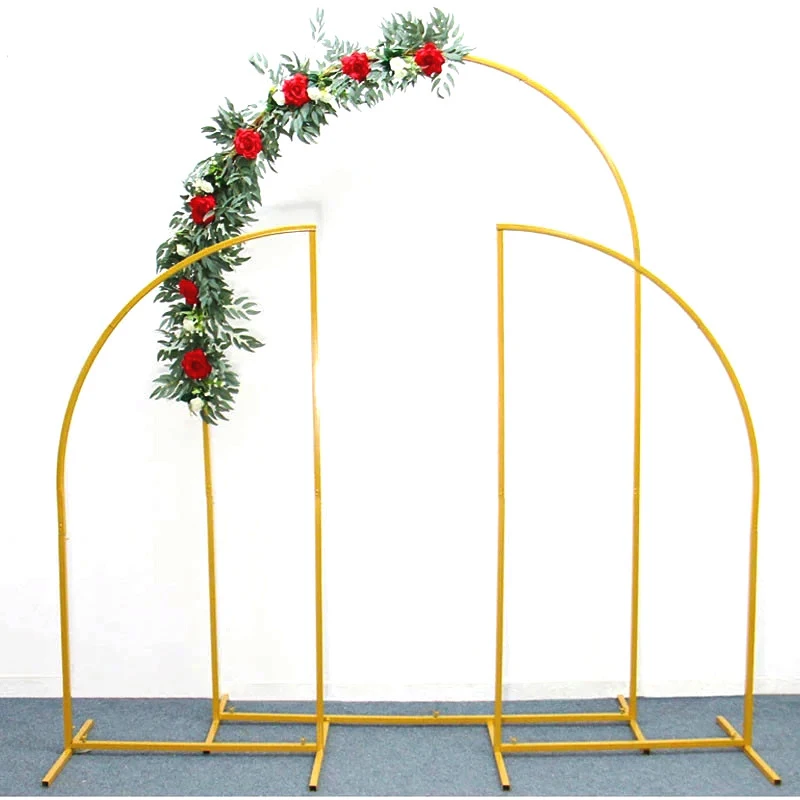 3 Pcs/Set Outdoor Wedding Arch Props Wrought Iron Geometric Irregular Flower Stand Party Birthday Backdrop Balloon Decor Shelf