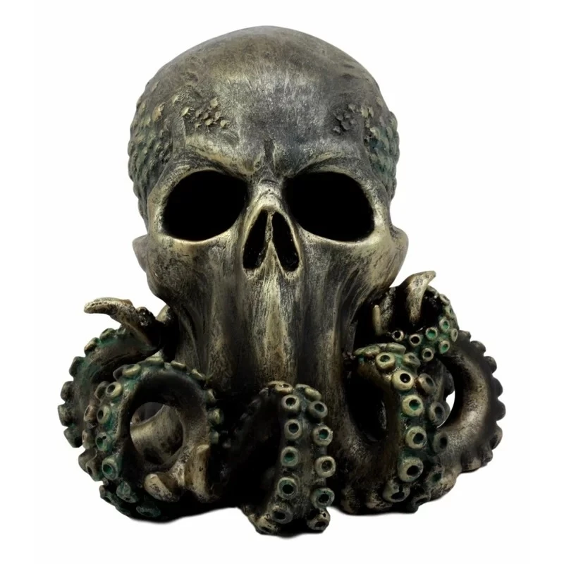 Polyresin Skull Decorative Ornaments For Gothic Pirate Skull With Cigar For Kids Friend And Decor Item