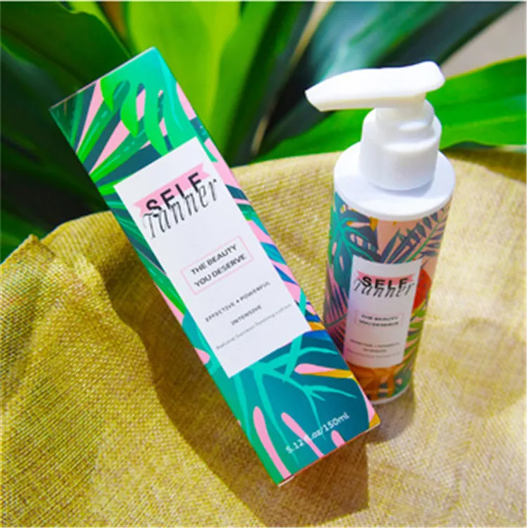 ISO OEM bronze tanning body lotion Instant self tanning cream