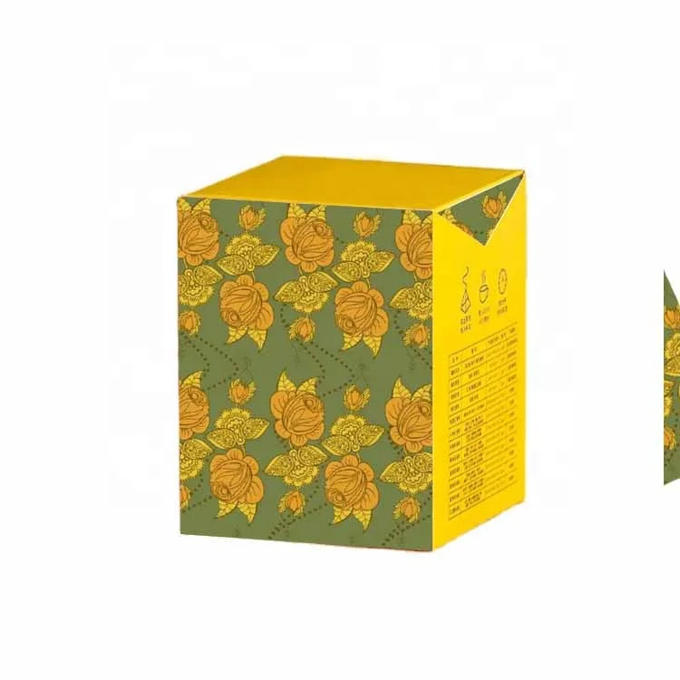 Custom Paper Card Color Printing Box Flower Tea Coffee Package Boxes With Logo Custom Printed Tea Packaging Box