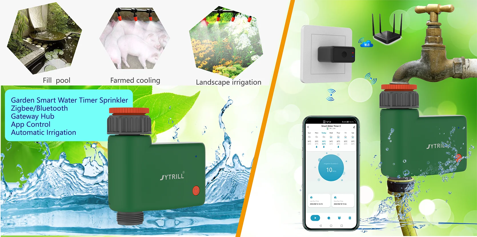 Wifi Smart Automatic Water Pump Timer Irrigation for Flower Plant Indoor Using Balcony or Office