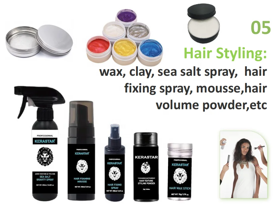 20g OEM Fluffy Hair wax Modeling volumizer texture powder based styling for women men hair fluffy powder