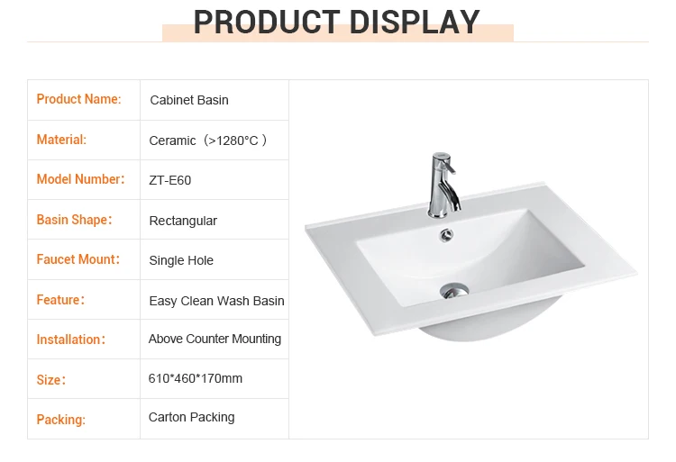 Low Price Single Hole Bathroom Sinks Cabinet Hand Wash Basin Ceramic Vanity Sink Cheap Counter Top Sink Bathroom Wash Basin