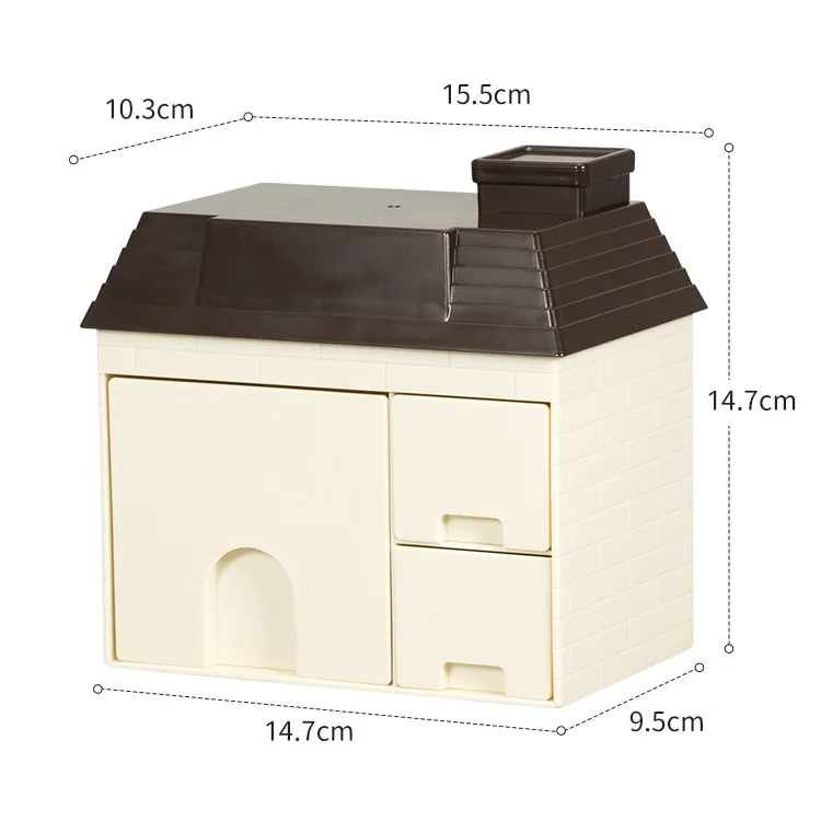 Симпатичный квадратный держатель для ручек, простой Настольный прозрачный держатель для ручек, многофункциональный канцелярский ящик для студентов