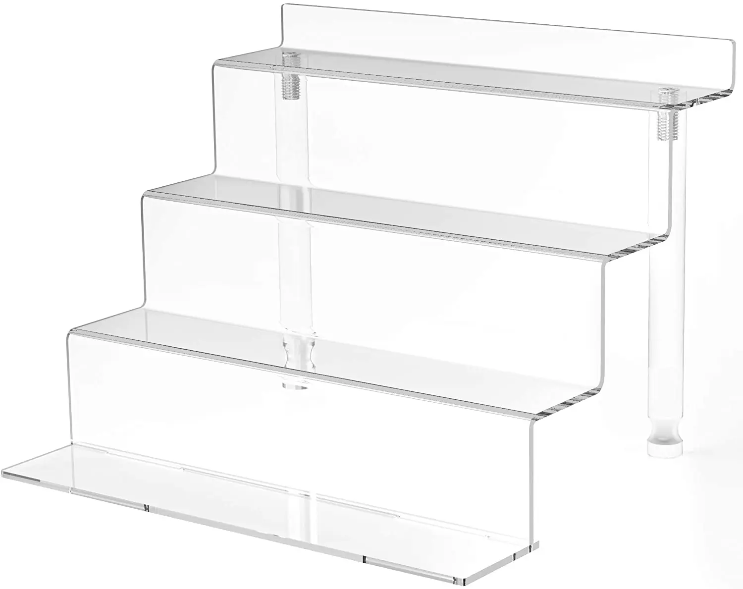 Acrylic Riser Display Shelf 4 Tier Display Riser for Amiibo Funko POP Figures Counter Display Stand Risers for Organization