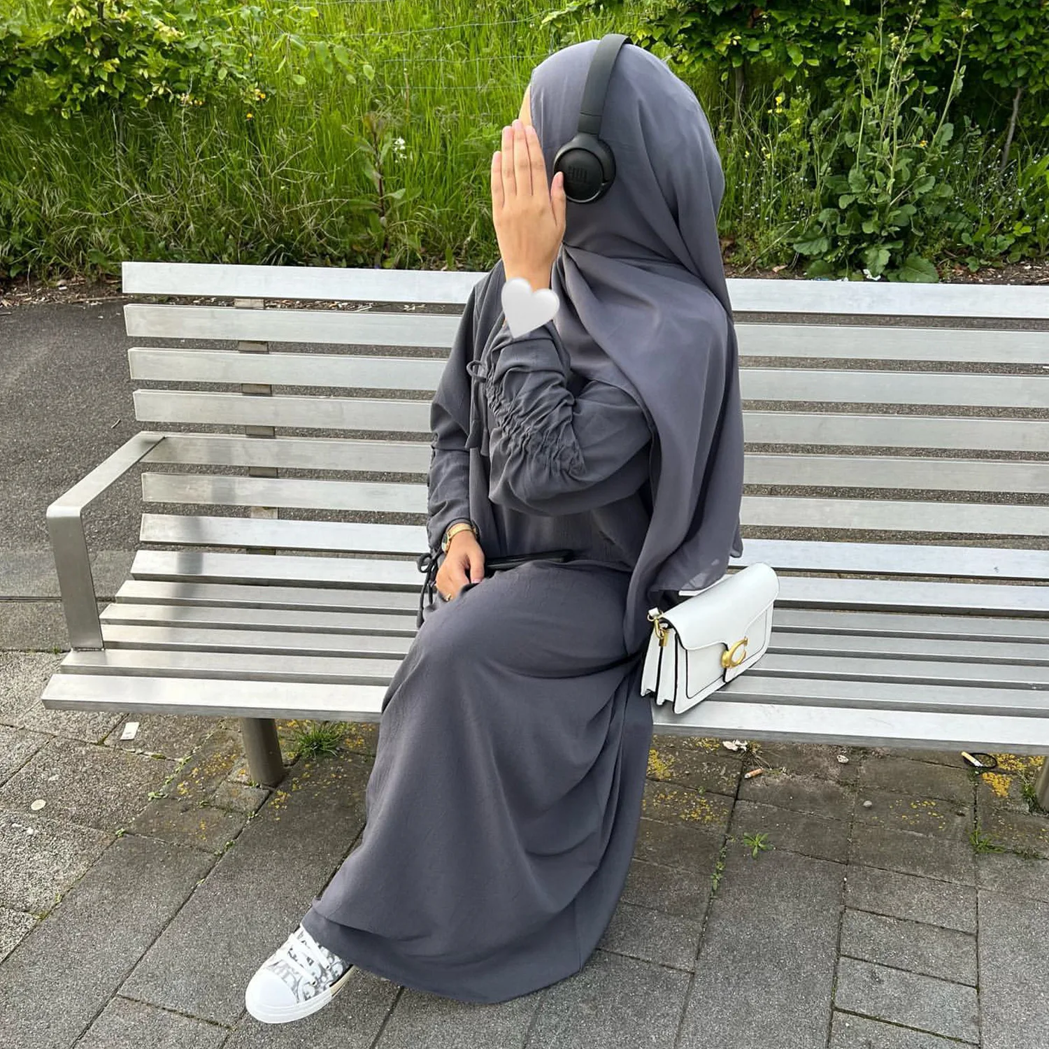 2024 Amazon Dubai Spring And Summer Party Cuff Lace-up Dress Solid Color Long Dresses Women Muslim Women Dress