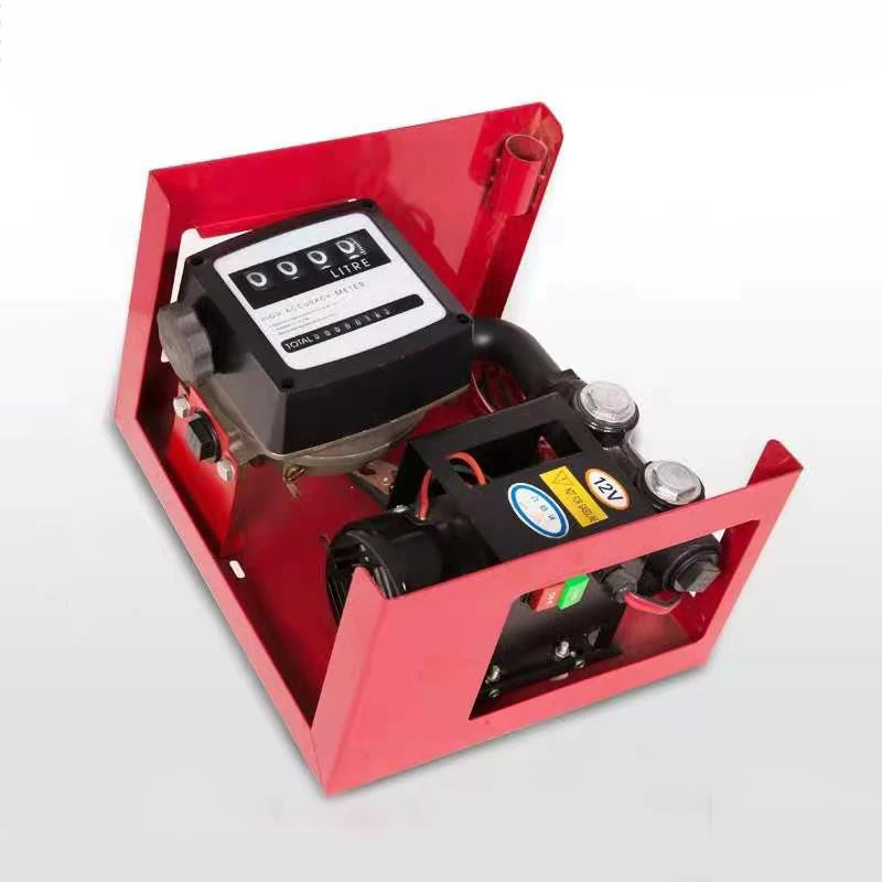 Factory High Quality 12 V DC   Diesel Transfer Fuel Pump Diesel with Flow Meter and Nozzle