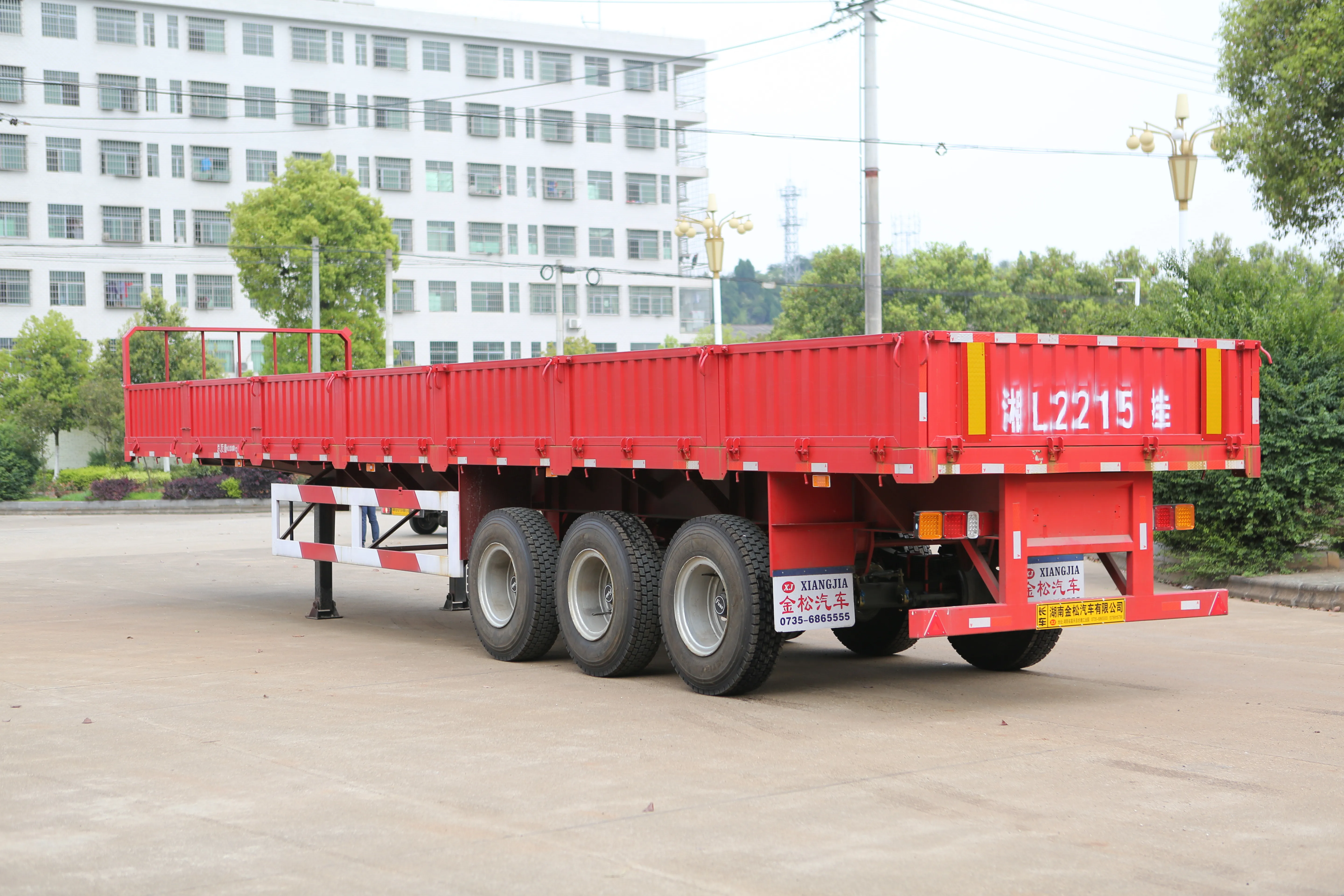 Factory direct 3 axle high quality Side Wall Semi Trailer truck
