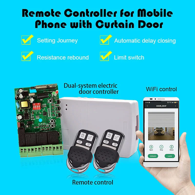 433mhz YET845 WIFI tubular motor rolling shutter receiverer control board