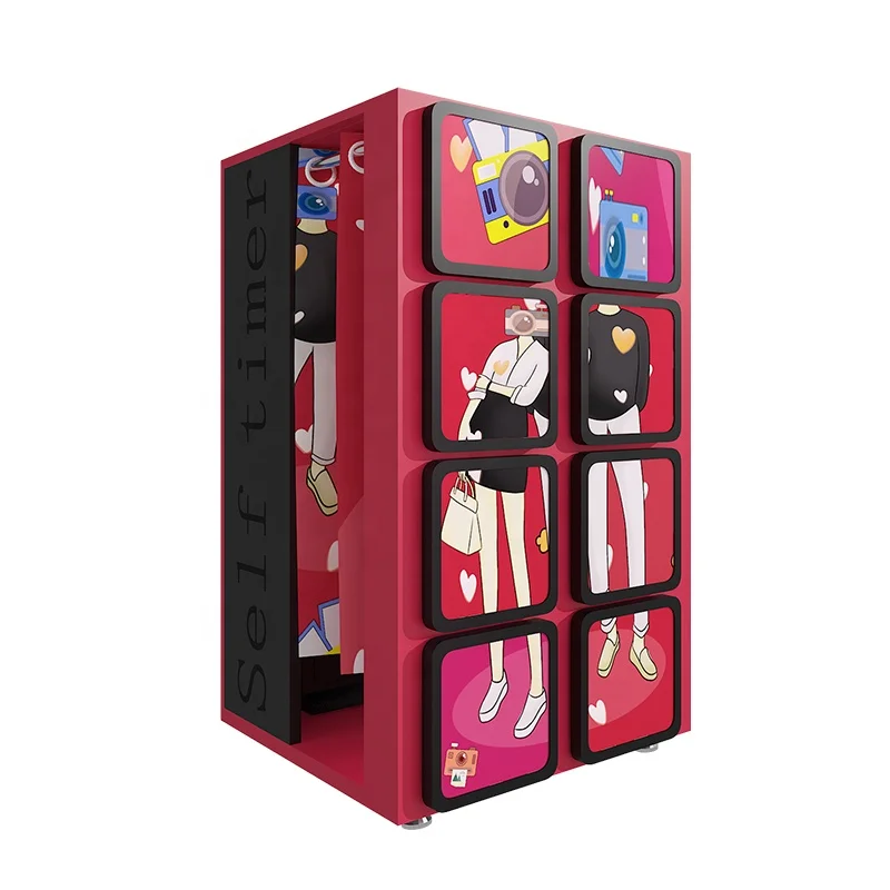 Custom Shell DSLR Camera Photo Booth New Design Touch Screen Vending Machine Selfie Printer Kiosk