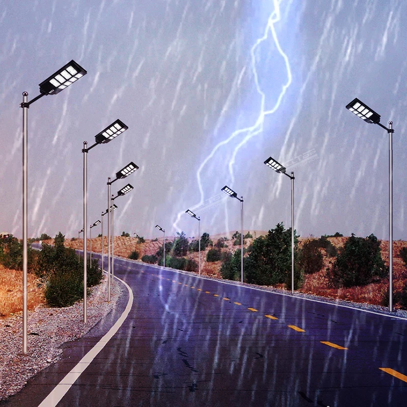 ALLTOP Intelligent Remote Control Radar Sensor Out Door 50 100 150 200 300 500 W Solar Led Street Light