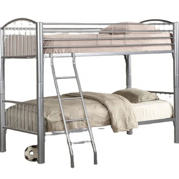 Dorm Home Metal Double Decker Durable Detachable  Adult Bunk Bed