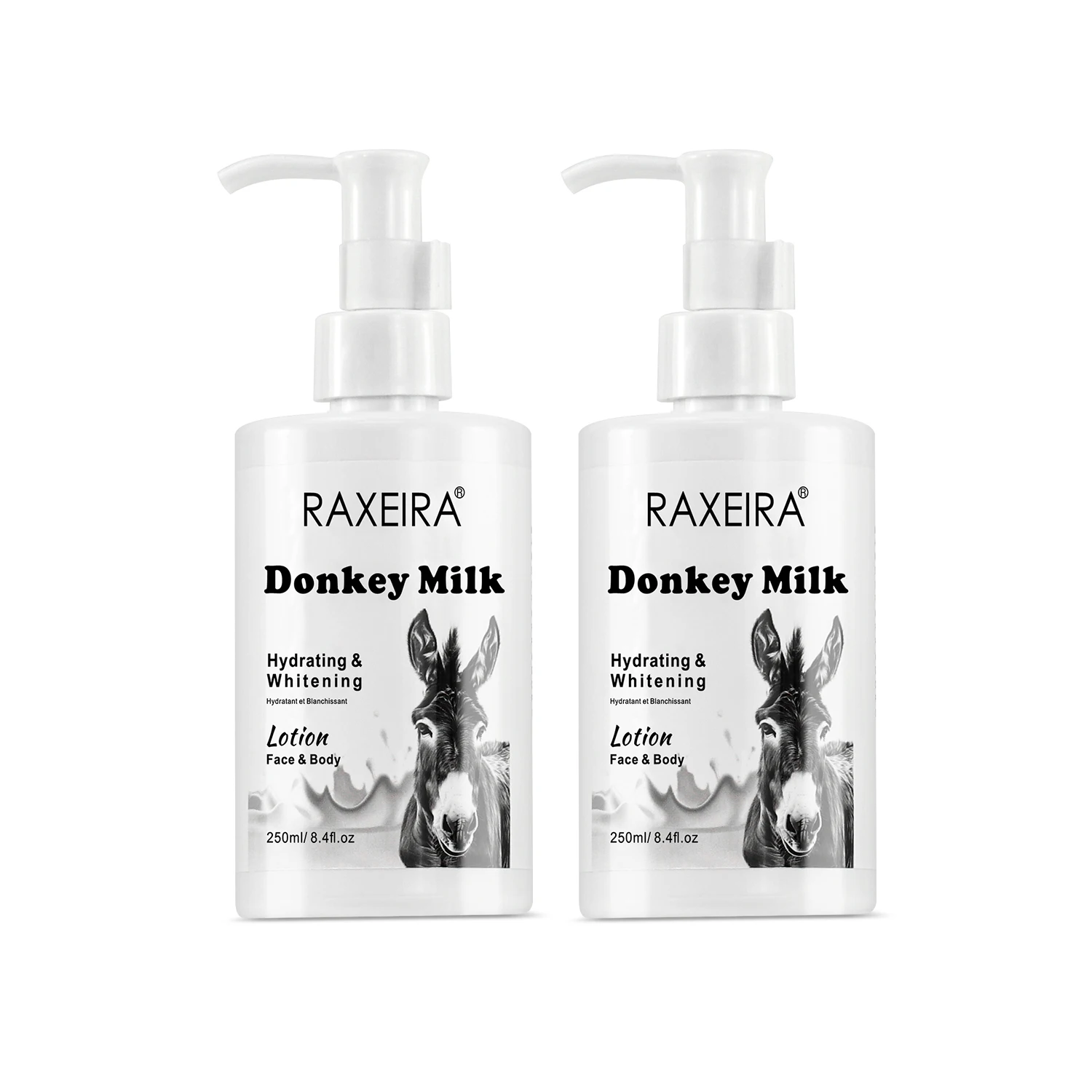 OEM/ODM Donkey Milk Natural Skin Lightening Body Lotion Best Selling Body & Face Cream Lotion Whitening Moisturizing
