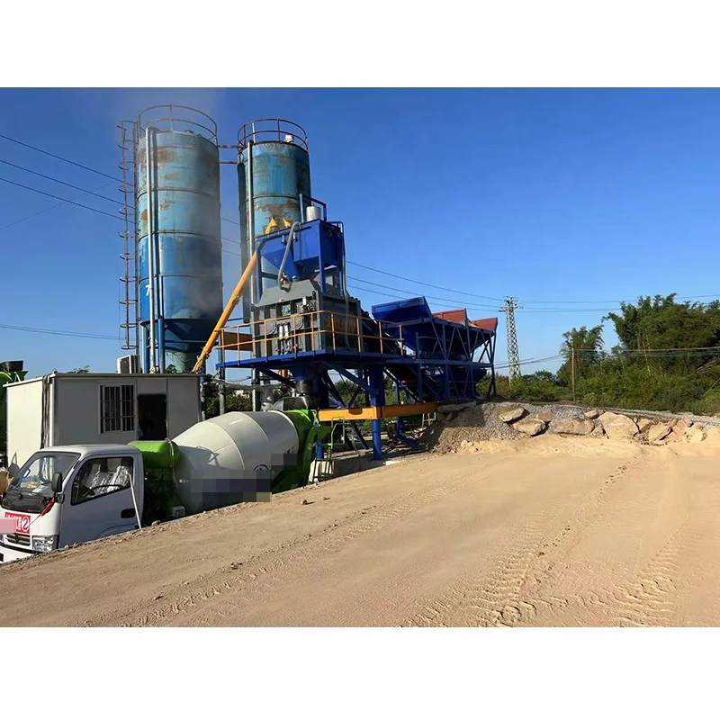 JS1000/HZS60 Mobile Concrete Batching Plant - 60m³ Capacity, Automatic Control, High Precision, Attractive Price