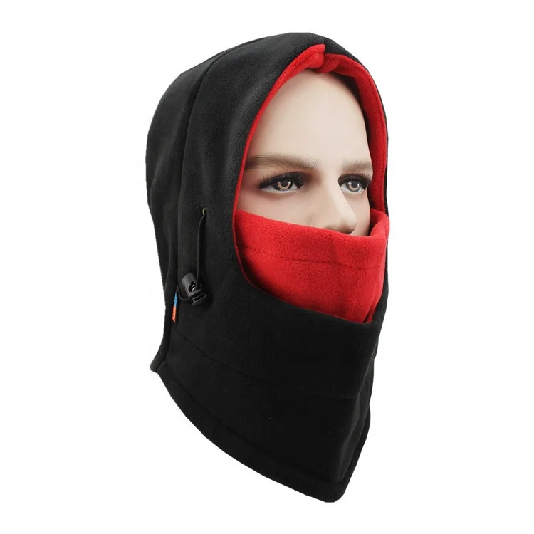 Fashionable balaclava Custom Logo Two-color winter outdoor polar fleece multifunctional Balaclava