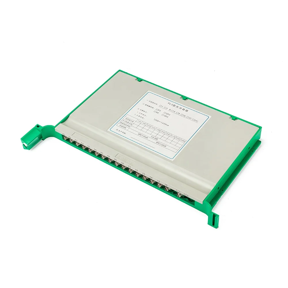 PLC Plug-in Cassette Splitter Passive Fiber Optic Splitter