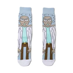 Wholesale anime Rick and Morty fashion tube socks manufacturer straight hair sailor socks