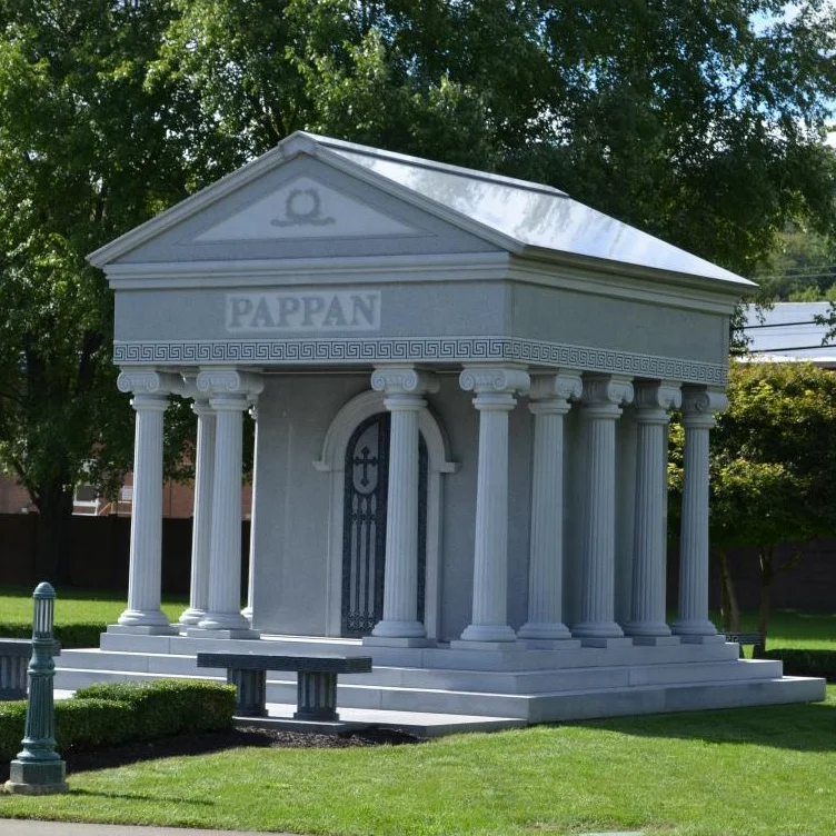 Luxury Large Granite Monument Hand Carved Marble Cemetery Headstone Family Mausoleum