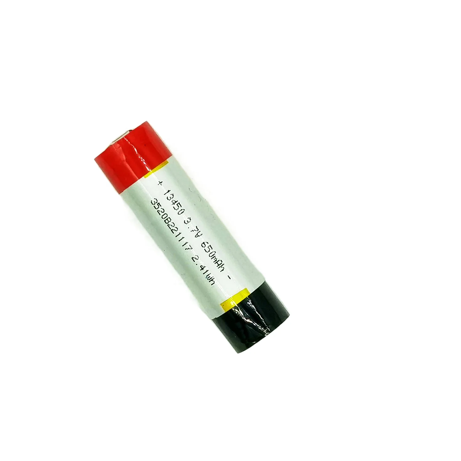 Encore Hot sale Lithium Ion Polymer Battery 13450 3.7V 650mAh 2.4wh Long Life Rechargeable Battery for Electronic Cigarette GPS