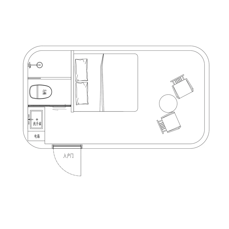 VHCON Luxury Portable Mobile Hotel Space Capsule Inspired Prefab House Ready to Ship Steel Structure Home Stay Resort Building