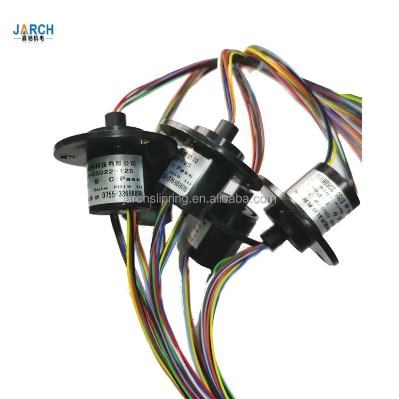 Small capsule slip ring 12mm src012 exproof customized design 26 28 30 wire multi channel
