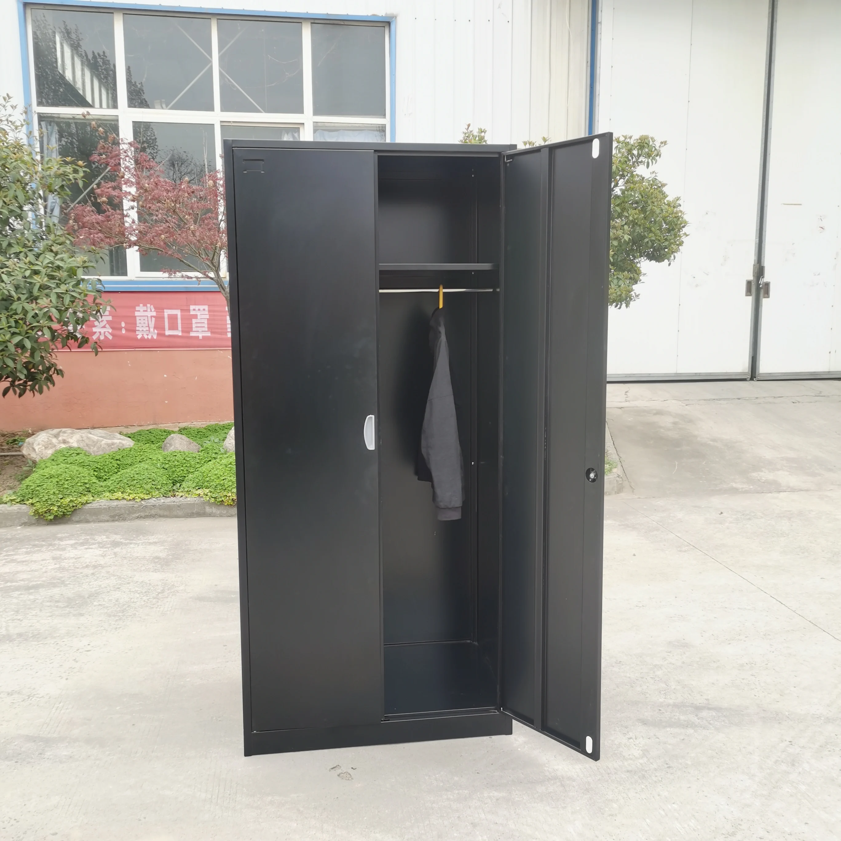 Large capacity bedroom furniture 2 door metal wardobe prices metal almirah