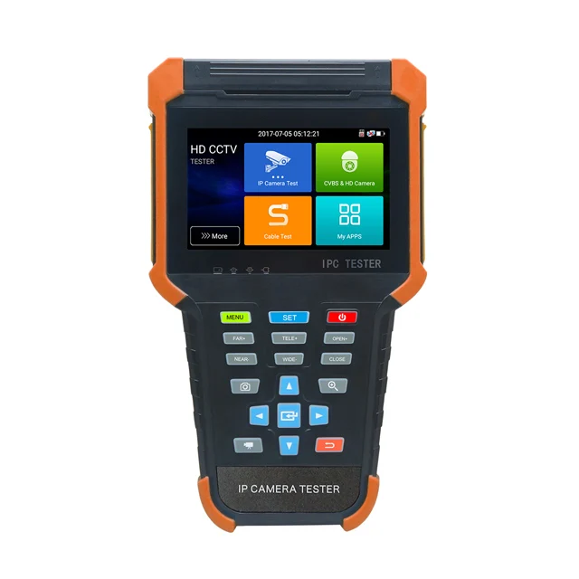 4 inch handheld Touch screen 8MP IP Network WIFI Analog TVI CVI AHD CCTV Tester