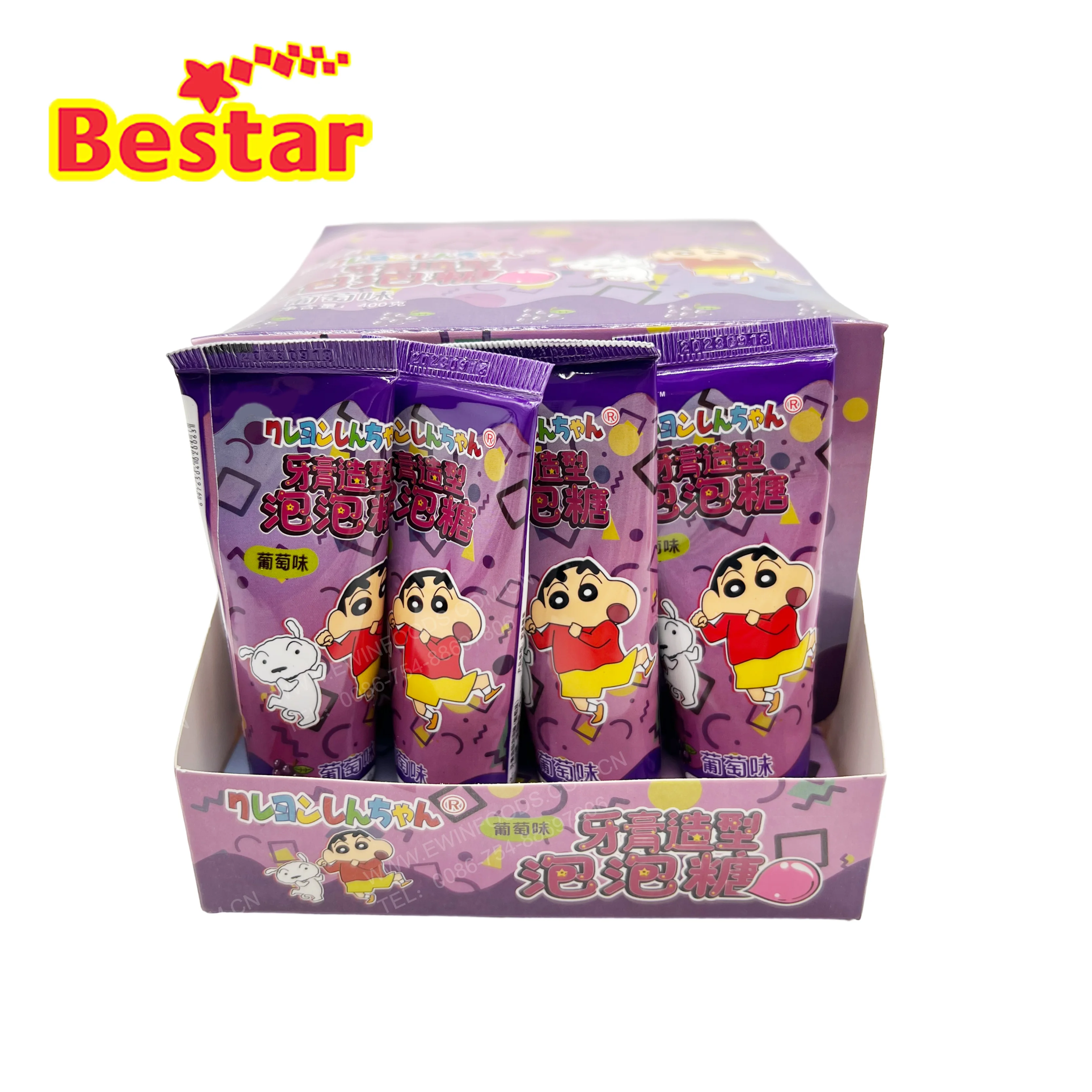 New Toothpaste Liquid Bubble Gum Fruity Flavor Liquid Bubble Gum Candy For Wholesale